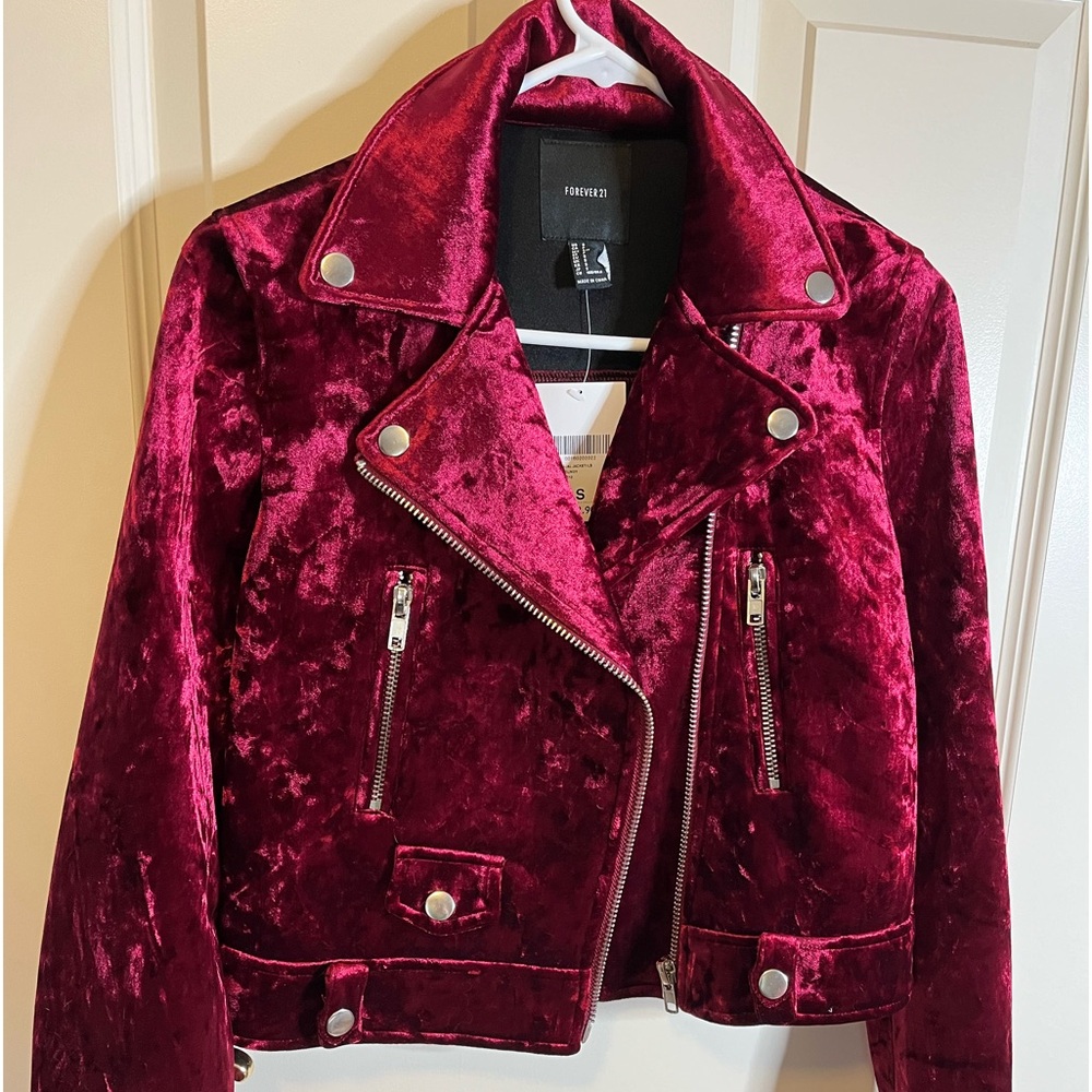 Red velvet jacket